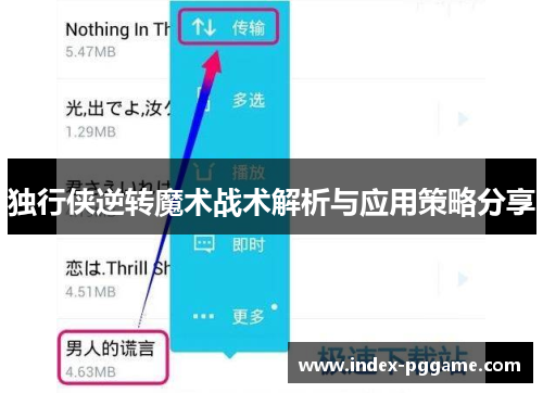 独行侠逆转魔术战术解析与应用策略分享
